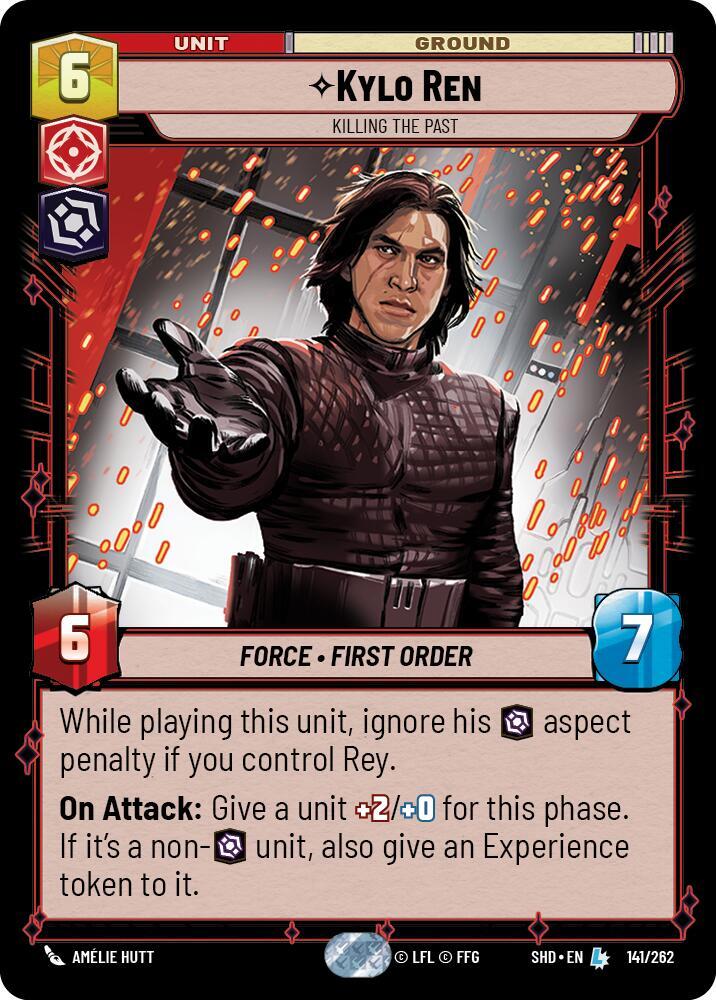 Kylo Ren - Killing the Past 141/262 Shadows of the Galaxy Star Wars card