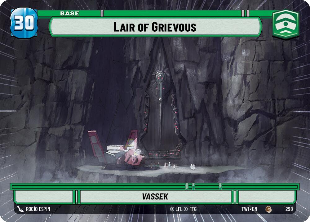 Lair of Grievous (Hyperspace) 298 Twilight of the Republic Star Wars card