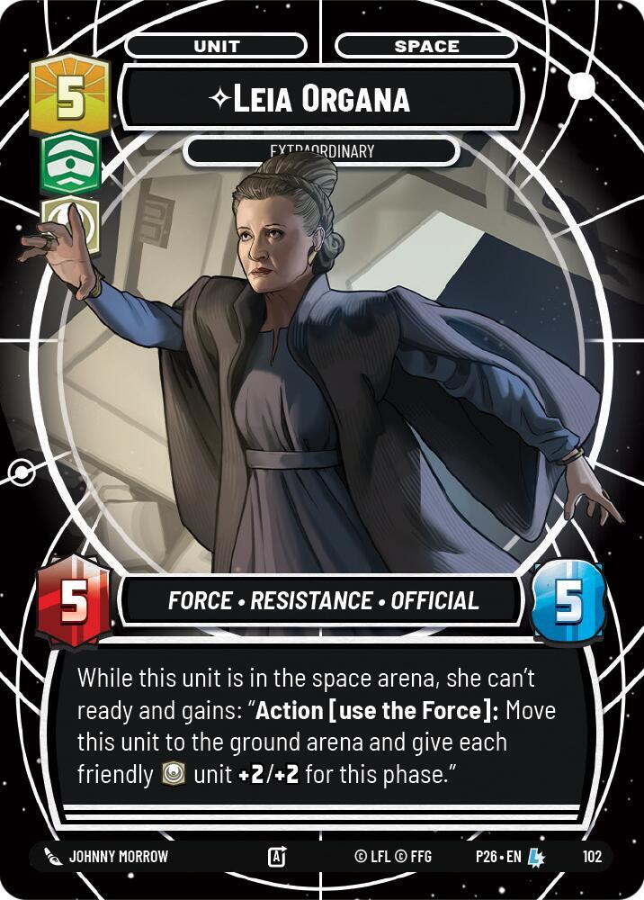 Leia Organa - Extraordinary 102 Sector and Regional Promos: Season 1 Star Wars card