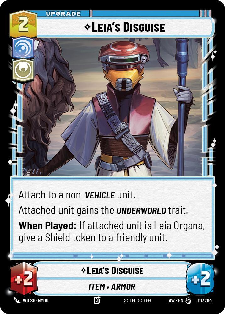 Leia's Disguise 111/264 A Lawless Time Star Wars card