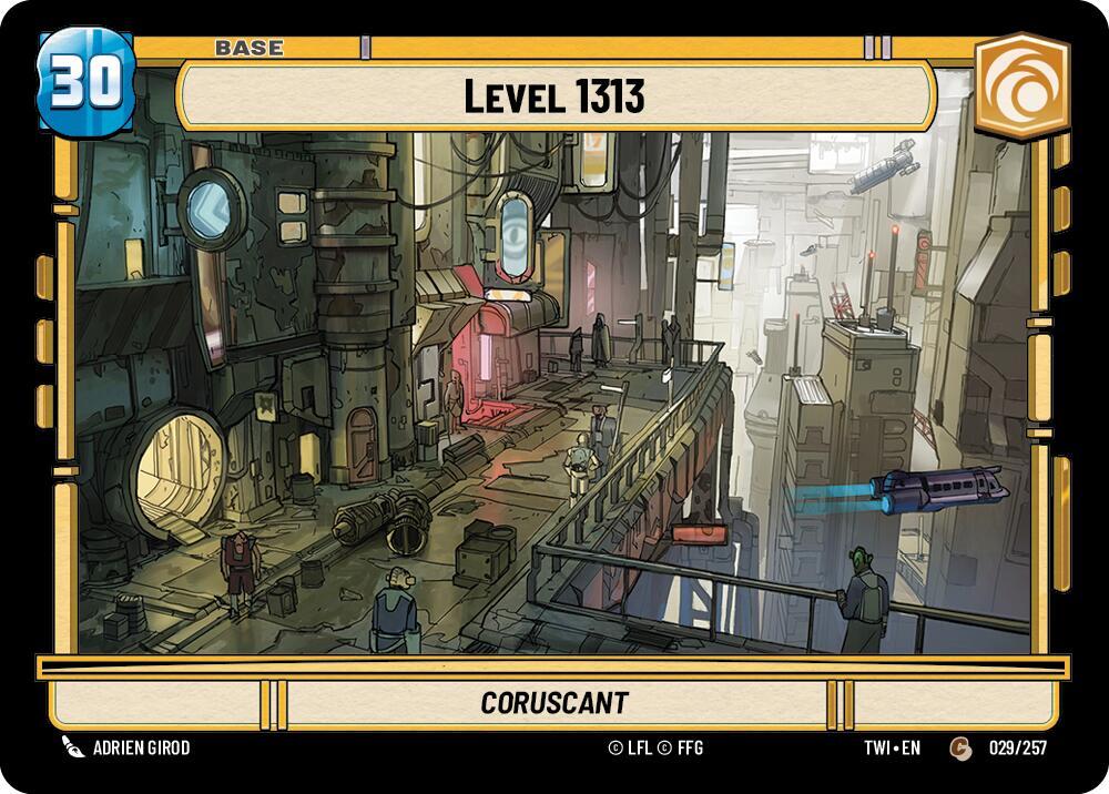 Level 1313 // Battle Droid 029/257 // T01 Twilight of the Republic Star Wars card