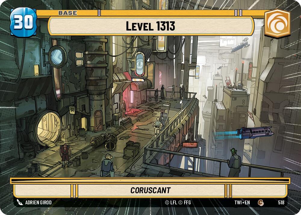 Level 1313 (Hyperspace) 518 Twilight of the Republic Star Wars card