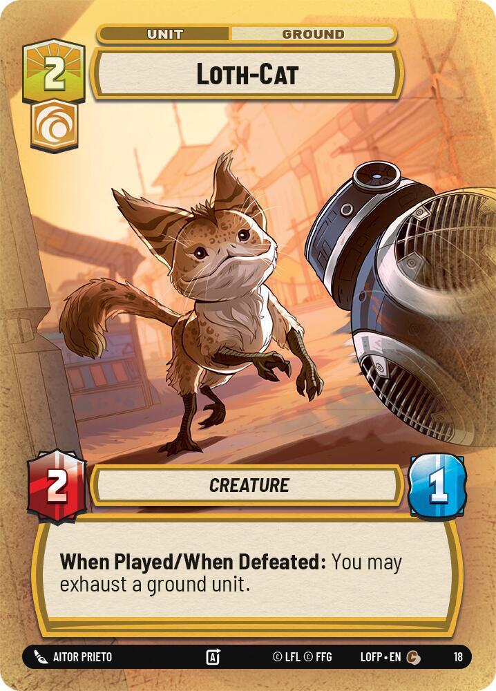 Loth-Cat 18 Legends of the Force: Weekly Play Promos Star Wars card