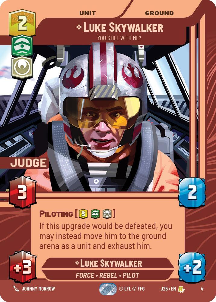 Luke Skywalker - You Still With Me? 4 Judge Promos Star Wars card