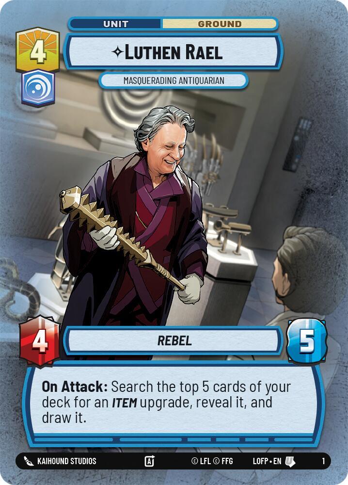 Luthen Rael - Masquerading Antiquarian 1 Legends of the Force: Weekly Play Promos Star Wars card