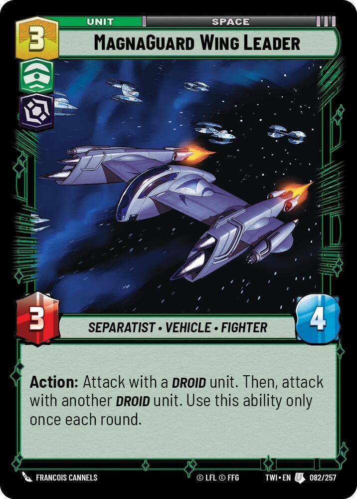 MagnaGuard Wing Leader 082/257 Twilight of the Republic Star Wars card