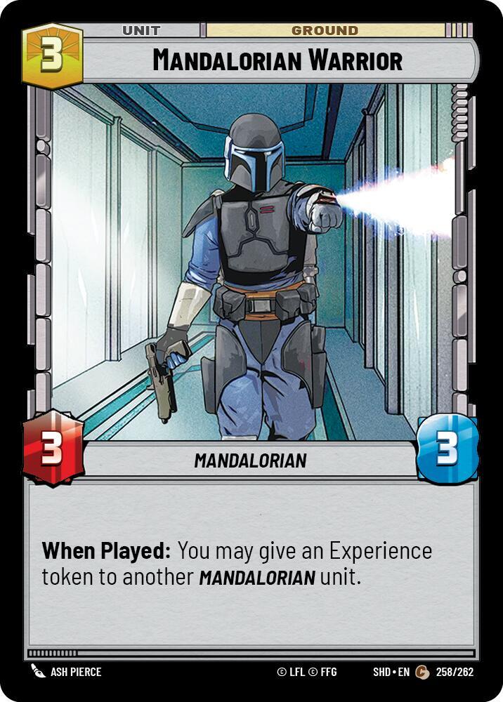 Mandalorian Warrior 258/262 Shadows of the Galaxy Star Wars card
