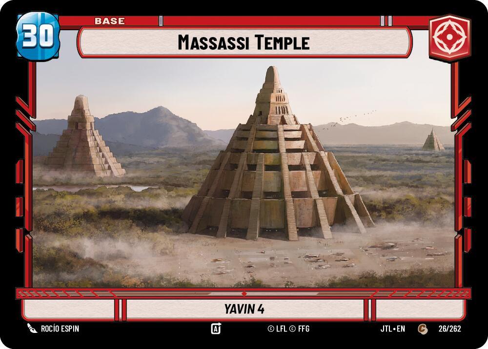 Massassi Temple // X-Wing 026/262 // T02/T04 Jump to Lightspeed Star Wars card