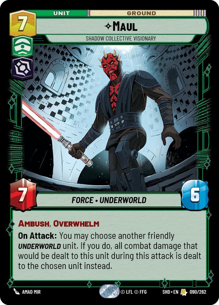 Maul - Shadow Collective Visionary 090/262 Shadows of the Galaxy Star Wars card