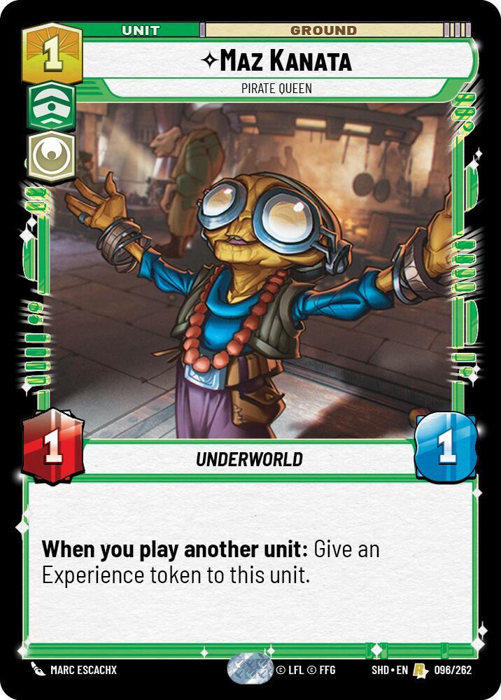 Maz Kanata - Pirate Queen 096/262 Shadows of the Galaxy Star Wars card