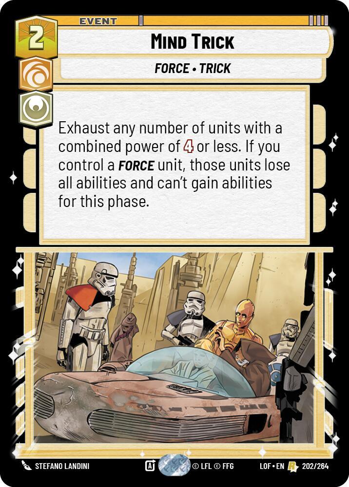 Mind Trick 202/264 Legends of the Force Star Wars card