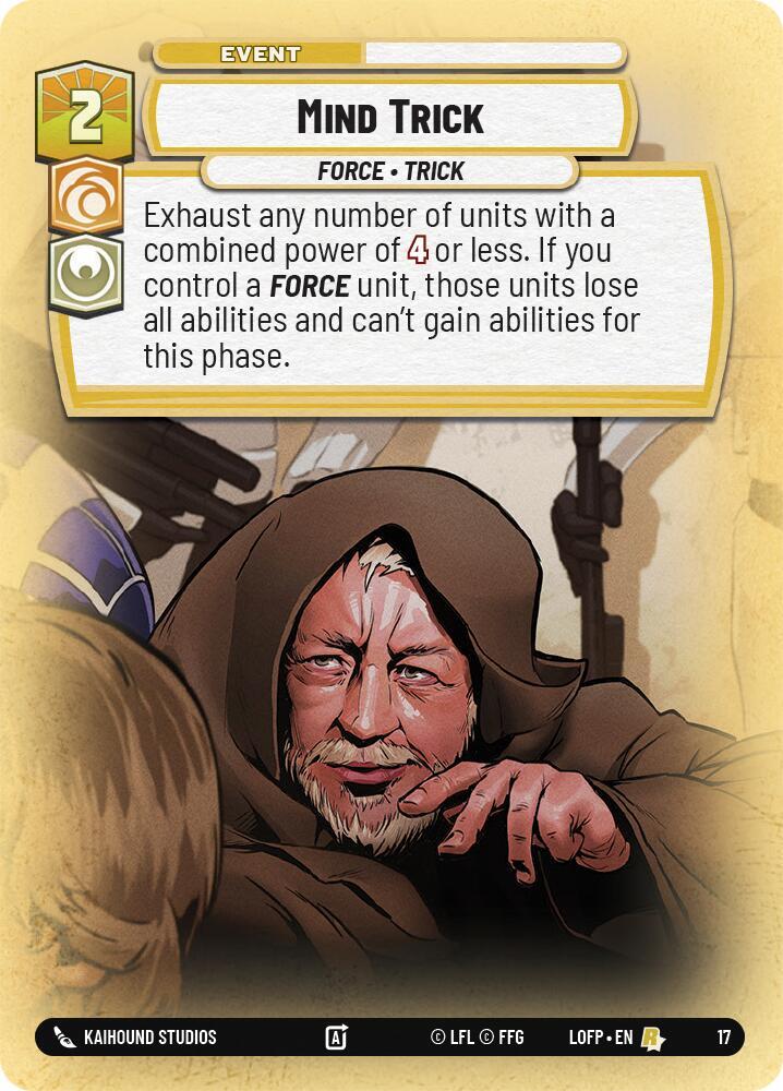 Mind Trick 17 Legends of the Force: Weekly Play Promos Star Wars card