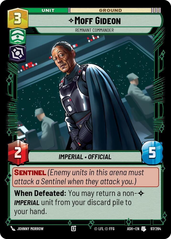 Moff Gideon - Remnant Commander 97/264 Ashes of the Empire Star Wars card