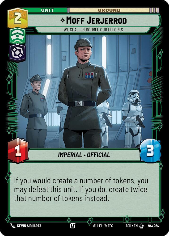 Moff Jerjerrod - We Shall Redouble Our Efforts 94/264 Ashes of the Empire Star Wars card