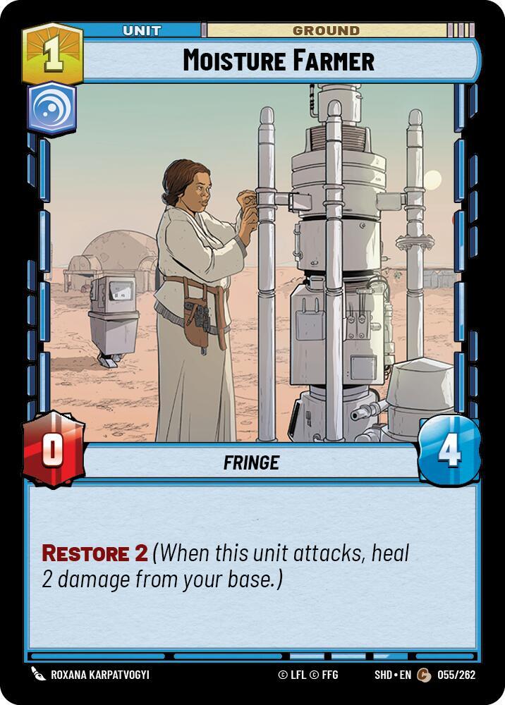 Moisture Farmer 055/262 Shadows of the Galaxy Star Wars card