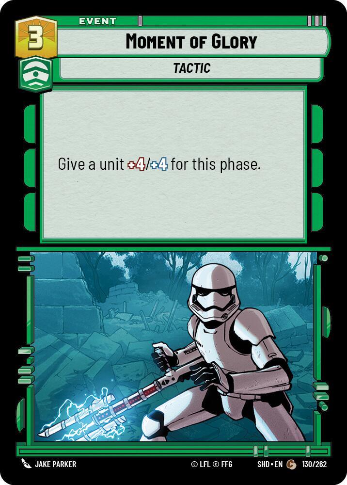Moment of Glory 130/262 Shadows of the Galaxy Star Wars card