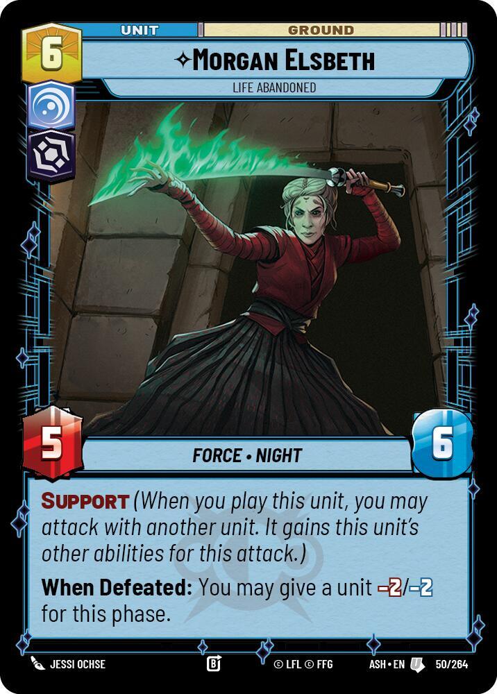 Morgan Elsbeth - Life Abandoned 50/264 Ashes of the Empire Star Wars card