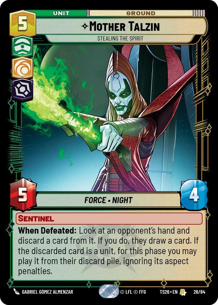 Mother Talzin - Stealing the Spirit 26/84 Twin Suns Star Wars card