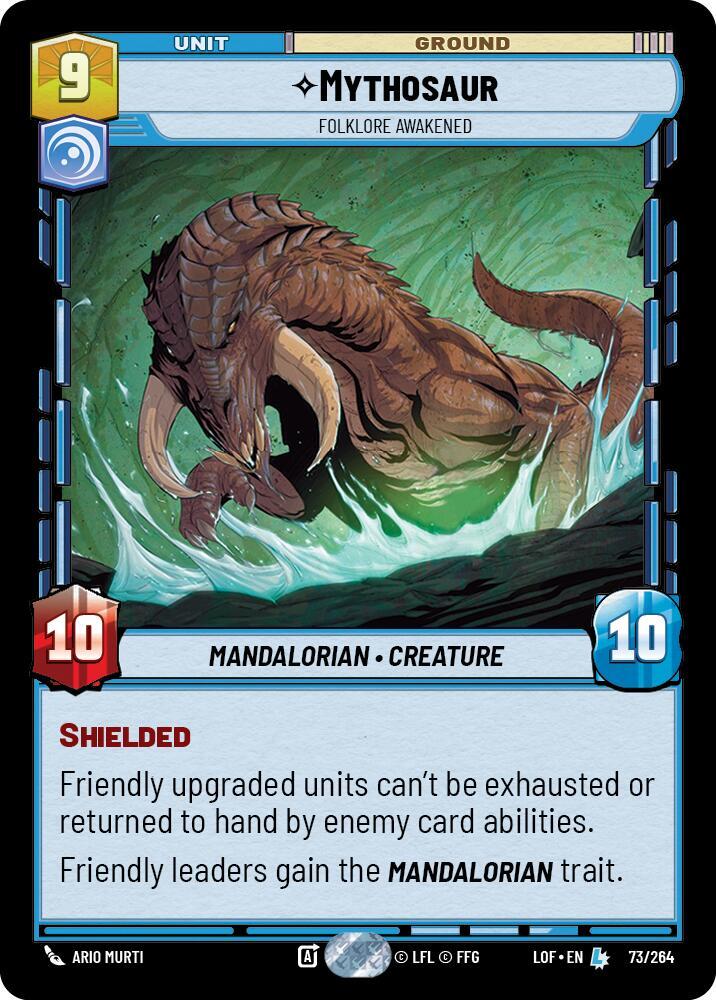 Mythosaur - Folklore Awakened 073/264 Legends of the Force Star Wars card