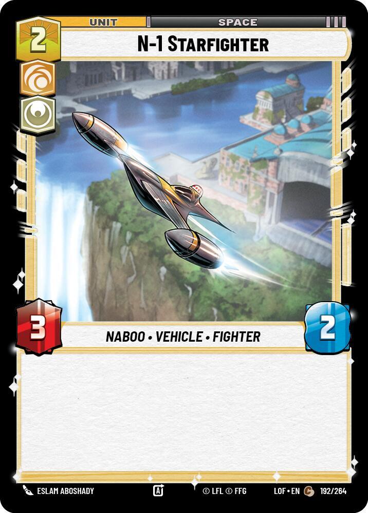 N-1 Starfighter 192/264 Legends of the Force Star Wars card