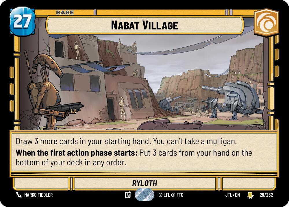 Nabat Village 028/262 Jump to Lightspeed Star Wars card