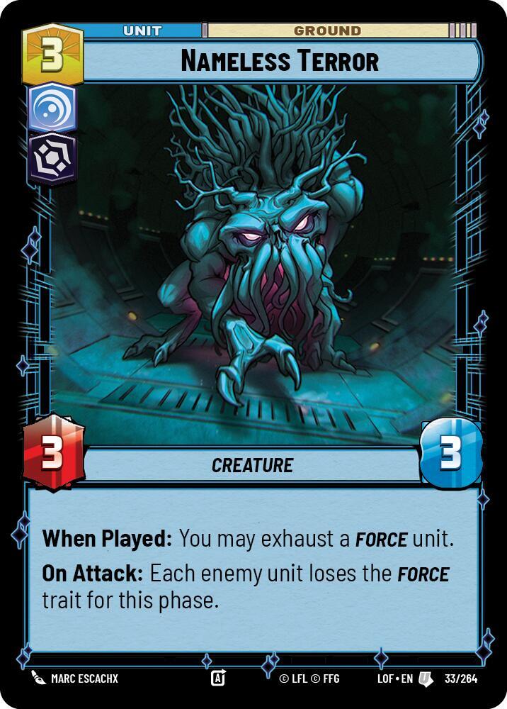 Nameless Terror 033/264 Legends of the Force Star Wars card