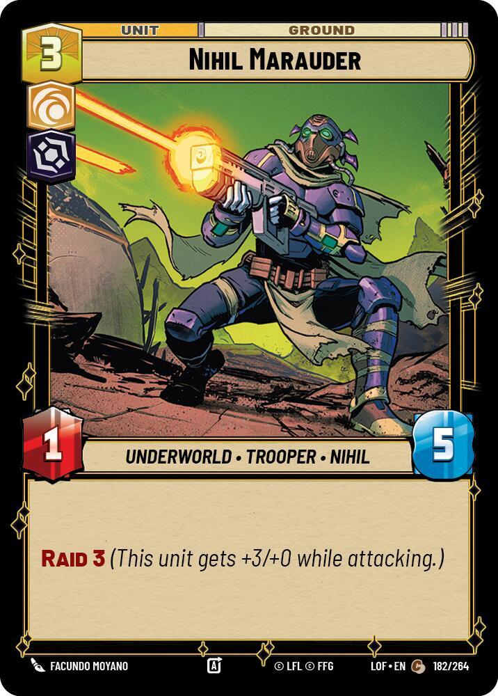 Nihil Marauder 182/264 Legends of the Force Star Wars card