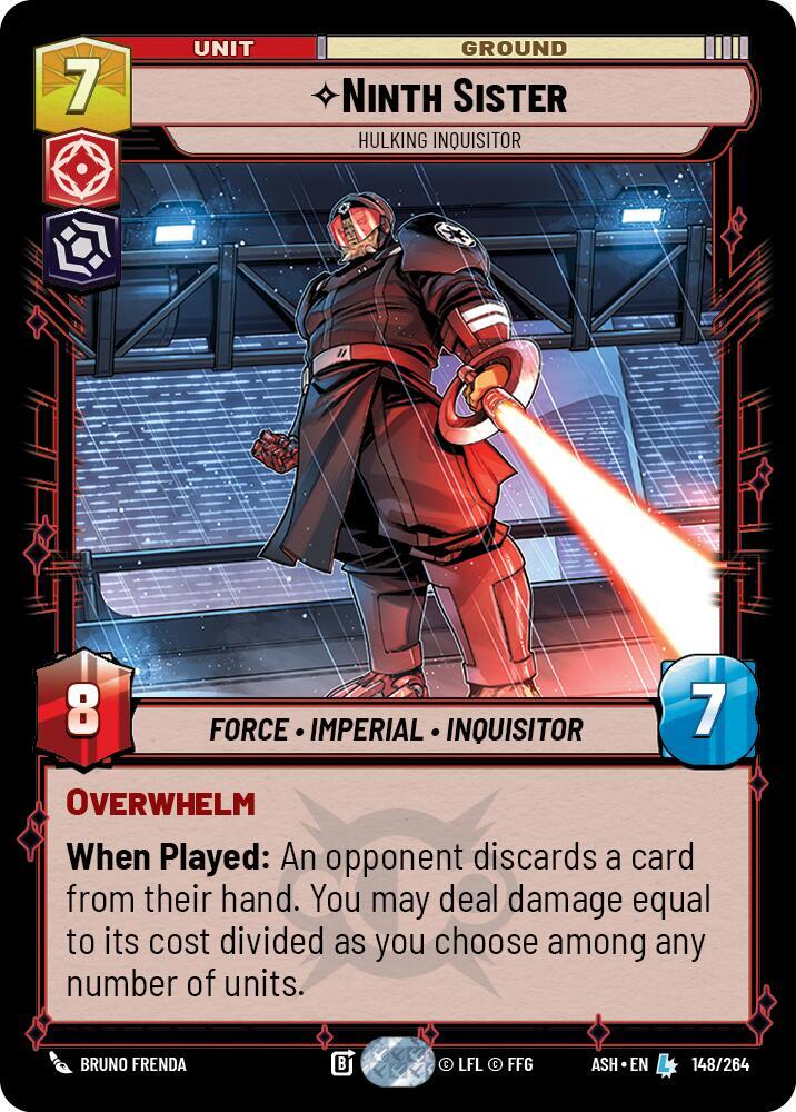 Ninth Sister - Hulking Inquisitor 148/264 Ashes of the Empire Star Wars card