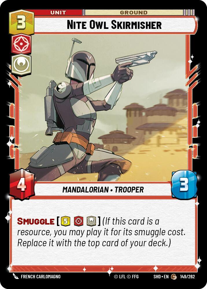 Nite Owl Skirmisher 149/262 Shadows of the Galaxy Star Wars card