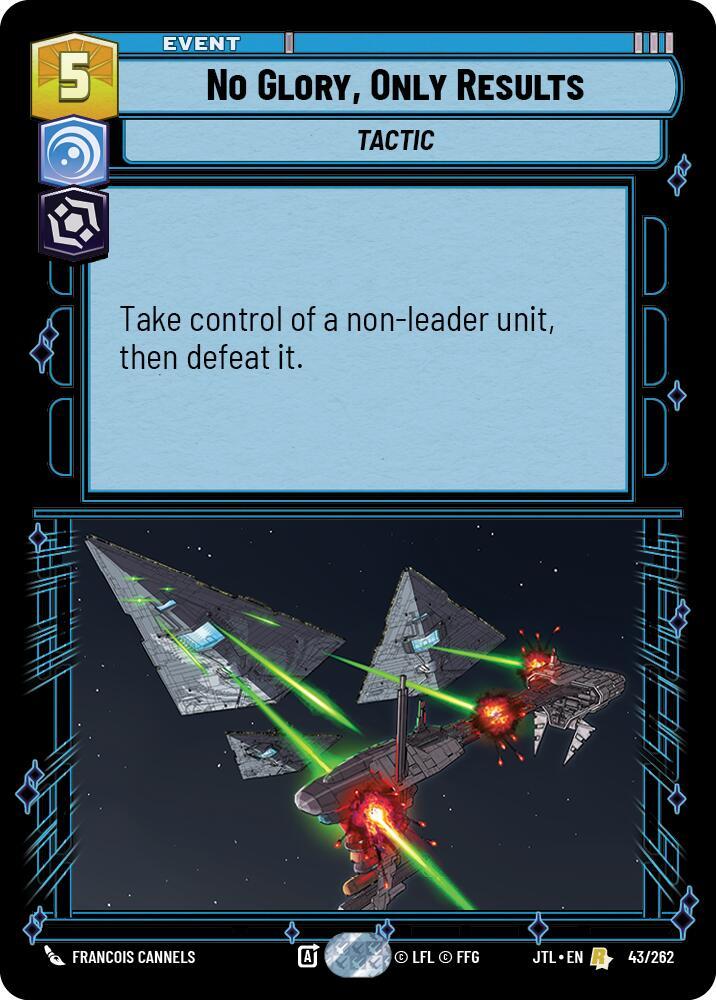 No Glory, Only Results 043/262 Jump to Lightspeed Star Wars card