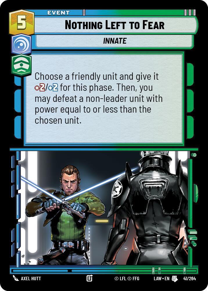 Nothing Left to Fear 41/264 A Lawless Time Star Wars card