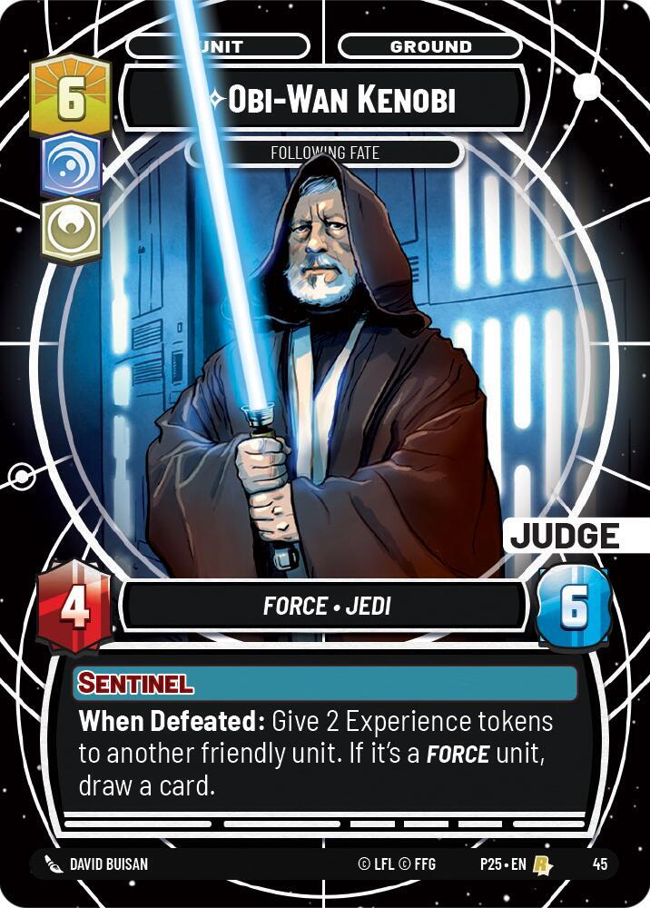Obi-Wan Kenobi - Following Fate 45 Judge Promos Star Wars card