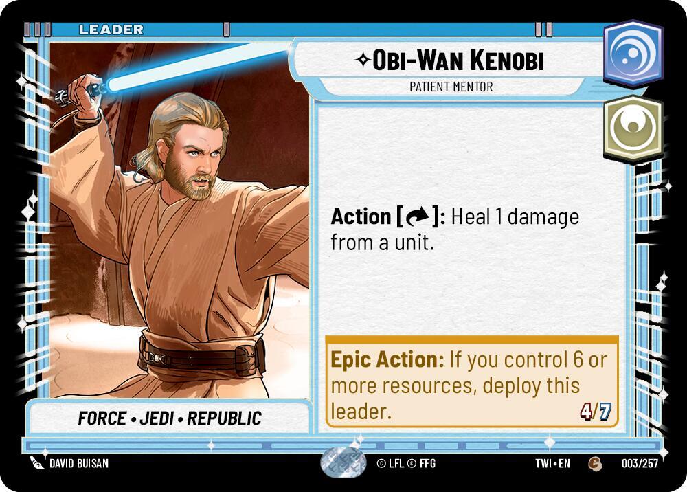 Obi-Wan Kenobi - Patient Mentor 003/257 Twilight of the Republic Star Wars card