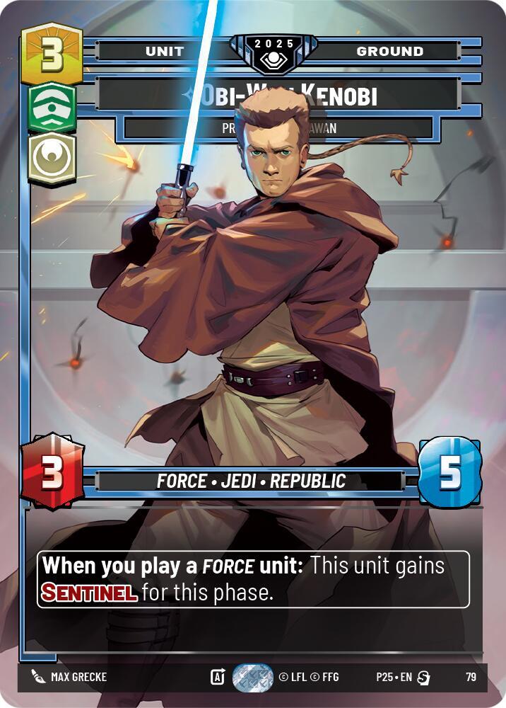 Obi-Wan Kenobi - Protective Padawan 79 Organized Play Promos Star Wars card