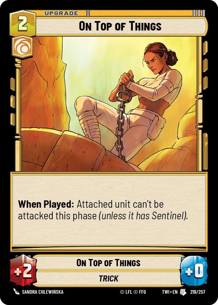 On Top of Things 219/257 Twilight of the Republic Star Wars card