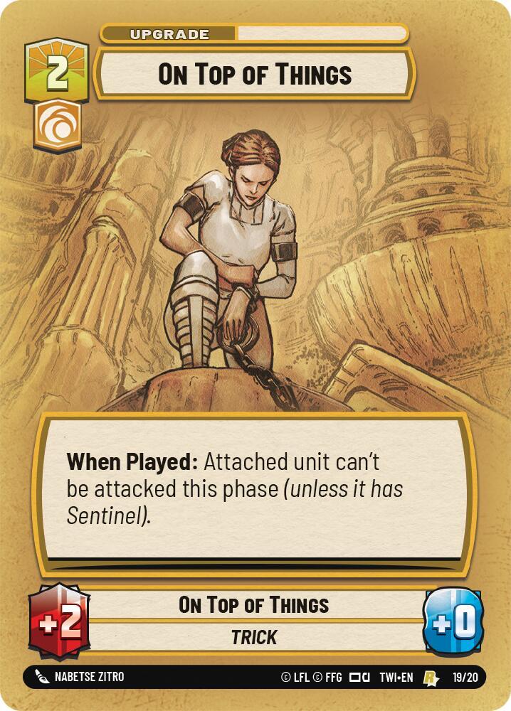 On Top of Things 19/20 Twilight of the Republic: Weekly Play Promos Star Wars card