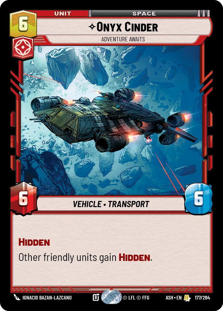 Onyx Cinder - Adventure Awaits 177/264 Ashes of the Empire Star Wars card
