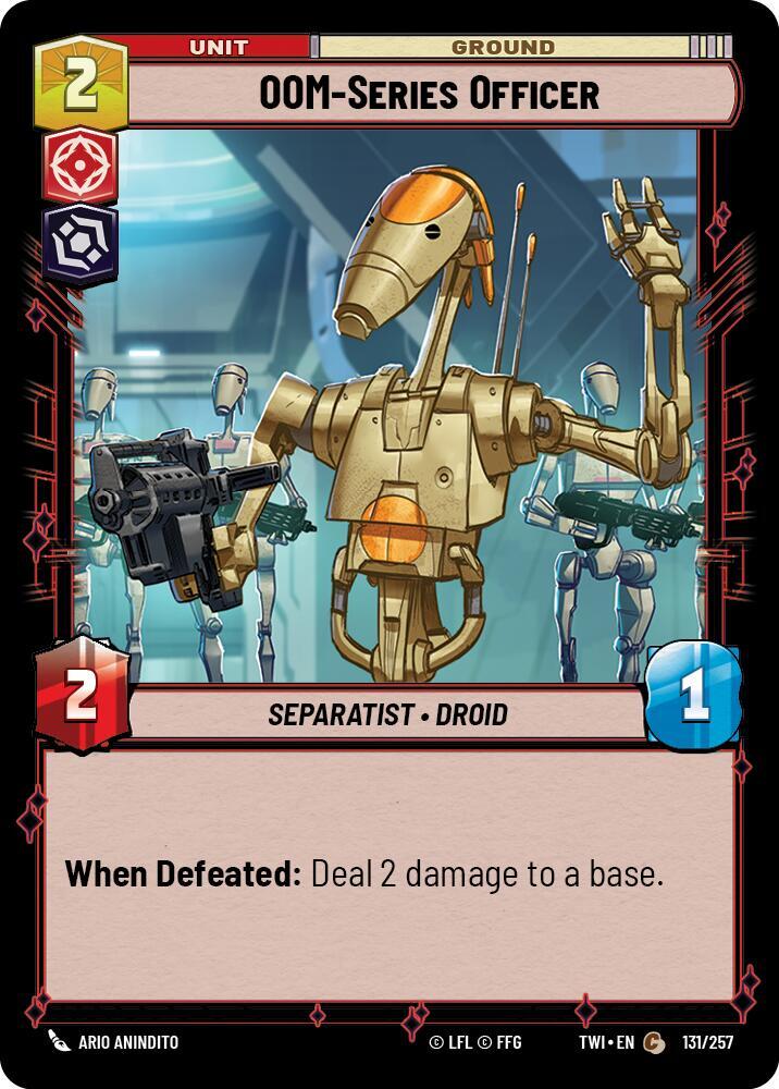 OOM-Series Officer 131/257 Twilight of the Republic Star Wars card