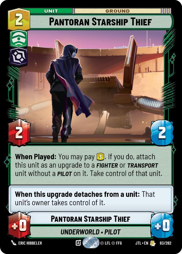 Pantoran Starship Thief 083/262 Jump to Lightspeed Star Wars card