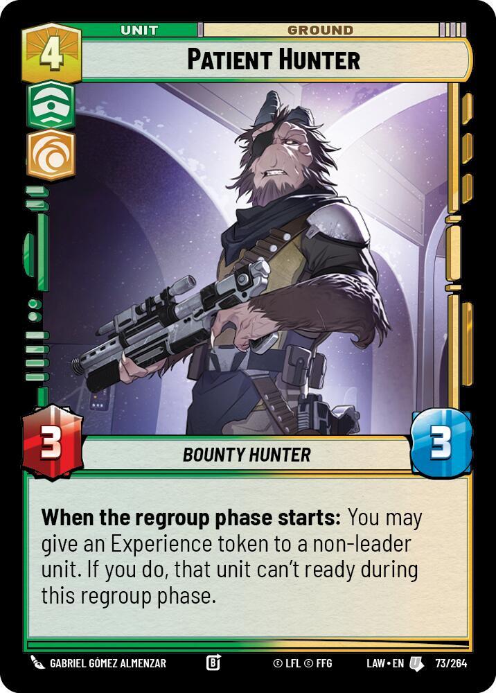 Patient Hunter 73/264 A Lawless Time Star Wars card