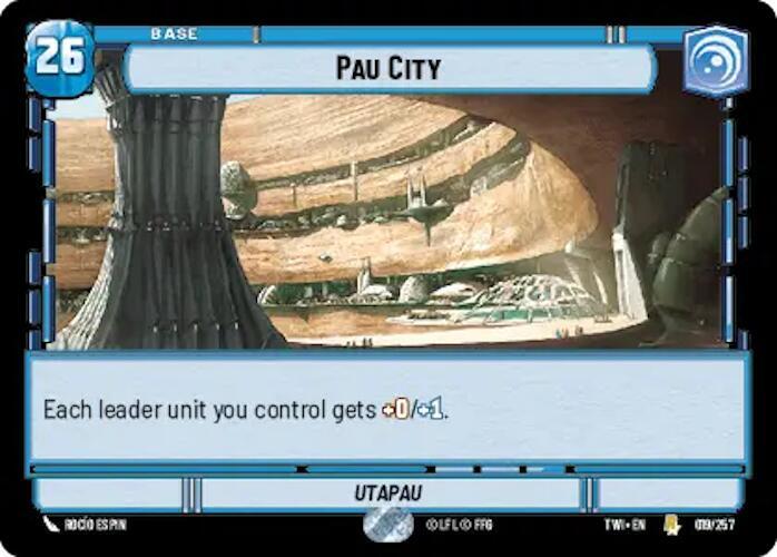 Pau City 019/257 Twilight of the Republic Star Wars card