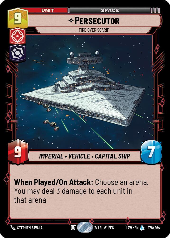Persecutor - Fire Over Scarif 178/264 A Lawless Time Star Wars card