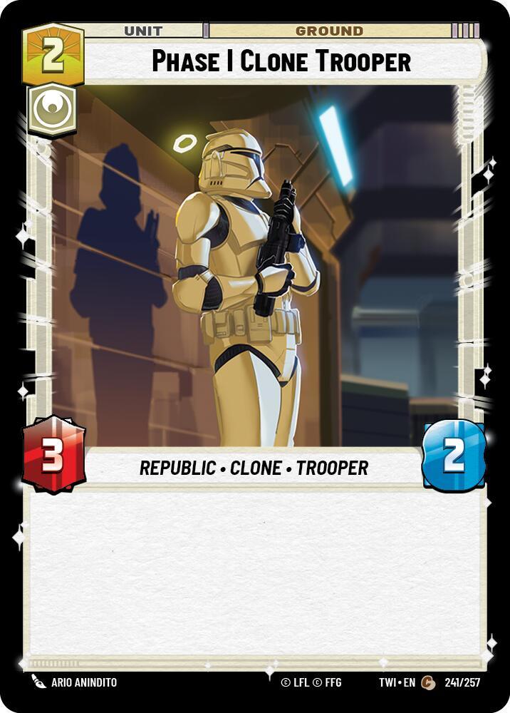 Phase I Clone Trooper 241/257 Twilight of the Republic Star Wars card