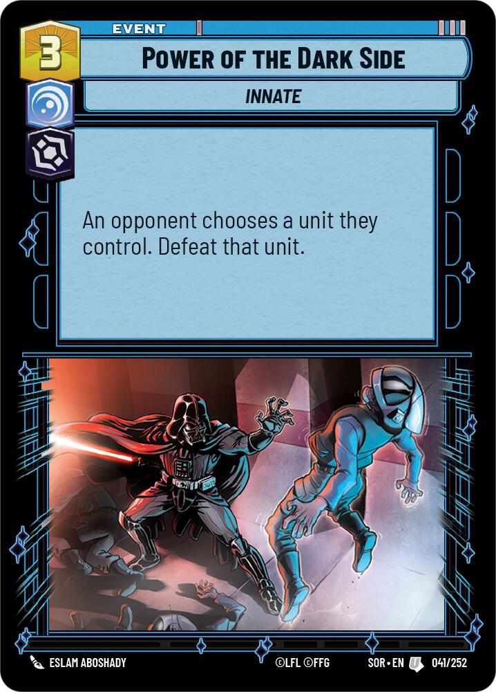 Power of the Dark Side 041/252 Spark of Rebellion Star Wars card
