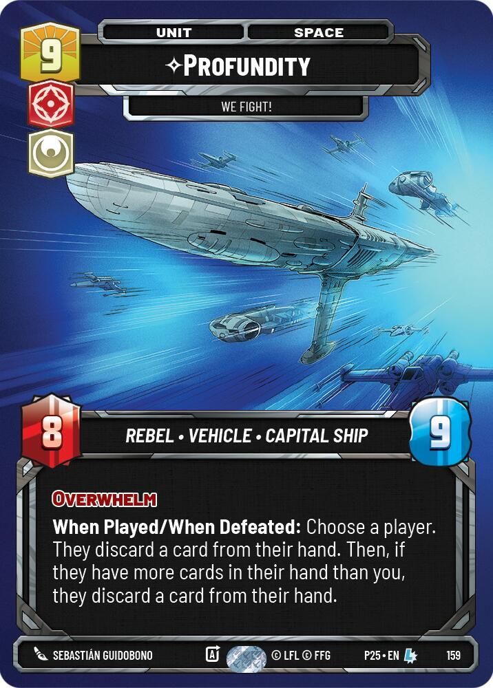Profundity - We Fight! 159 Sector and Regional Promos: Season 1 Star Wars card