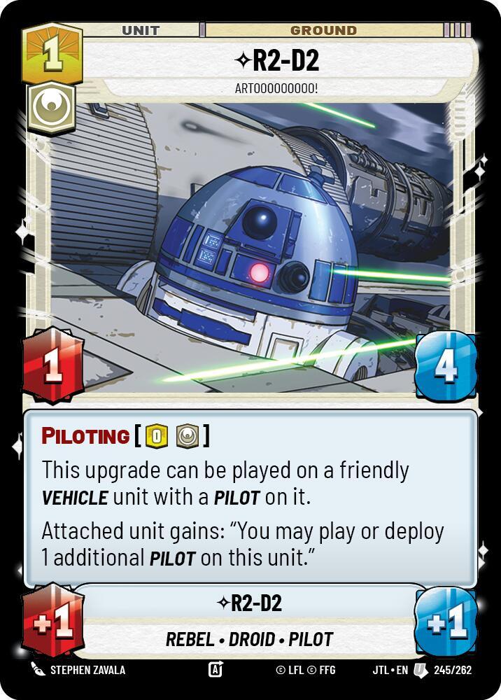 R2-D2 - Artooooooooo! 245/262 Jump to Lightspeed Star Wars card