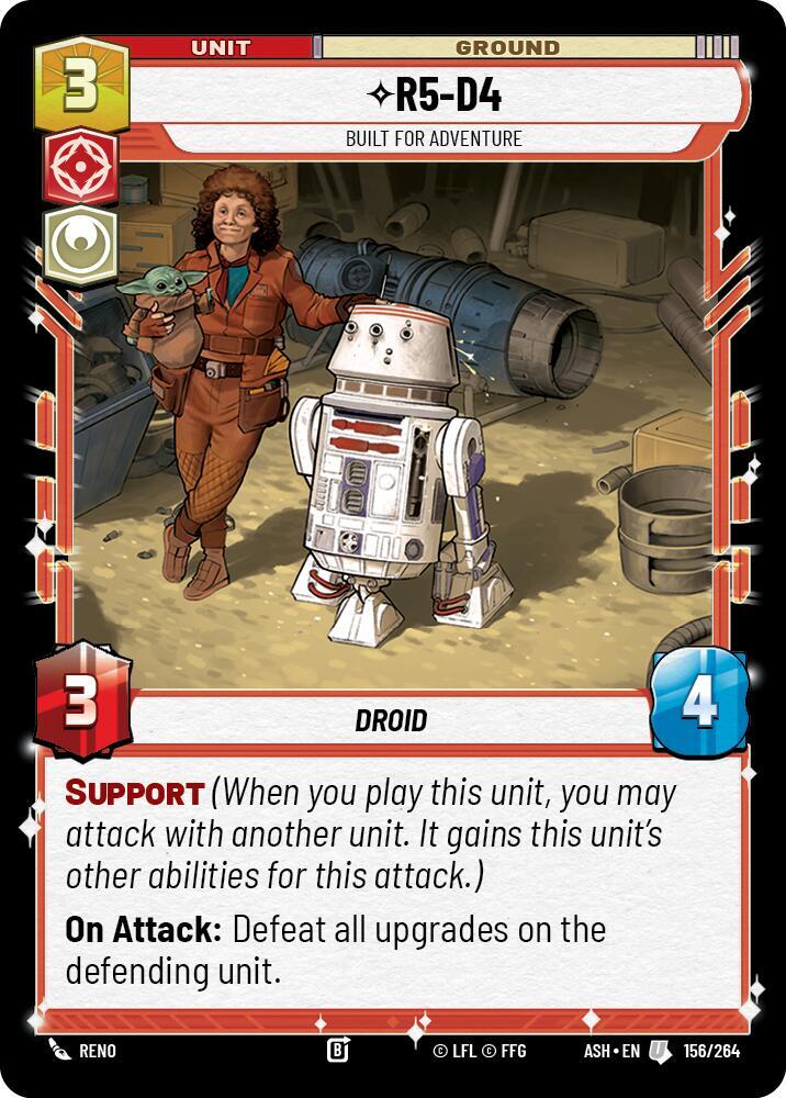 R5-D4 - Built for Adventure 156/264 Ashes of the Empire Star Wars card