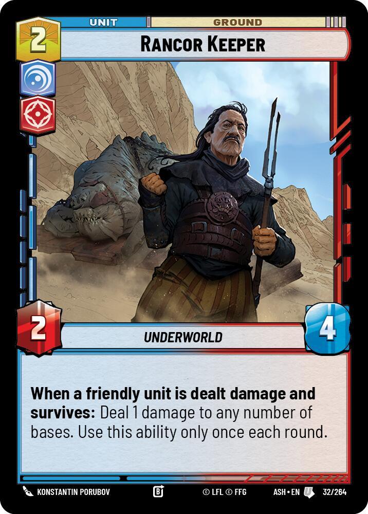 Rancor Keeper 32/264 Ashes of the Empire Star Wars card