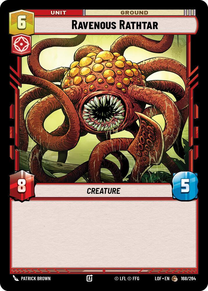 Ravenous Rathtar 168/264 Legends of the Force Star Wars card