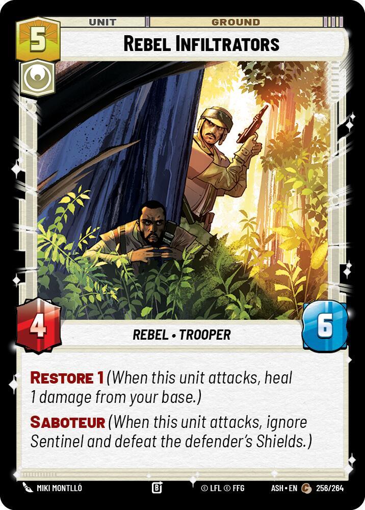 Rebel Infiltrators 256/264 Ashes of the Empire Star Wars card